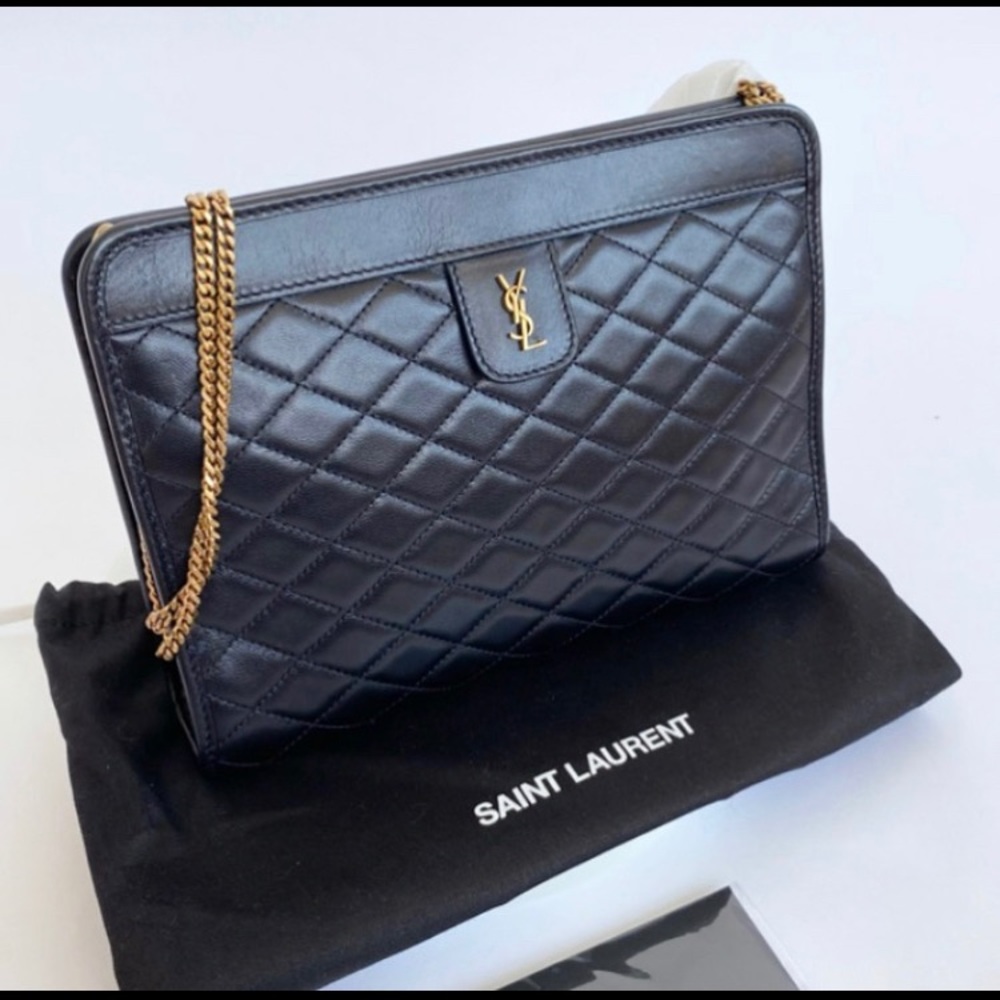YSL QUILTED SHOULDER BAG
